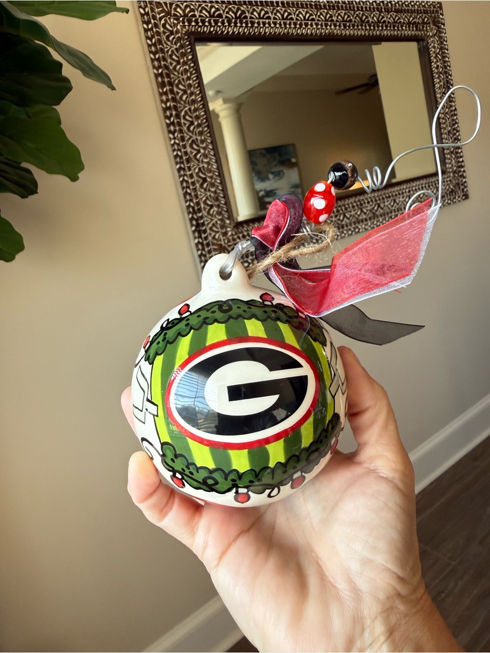University of Georgia UGA Glory Hous Ornament